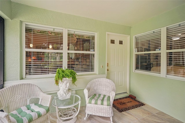 view of sunroom / solarium