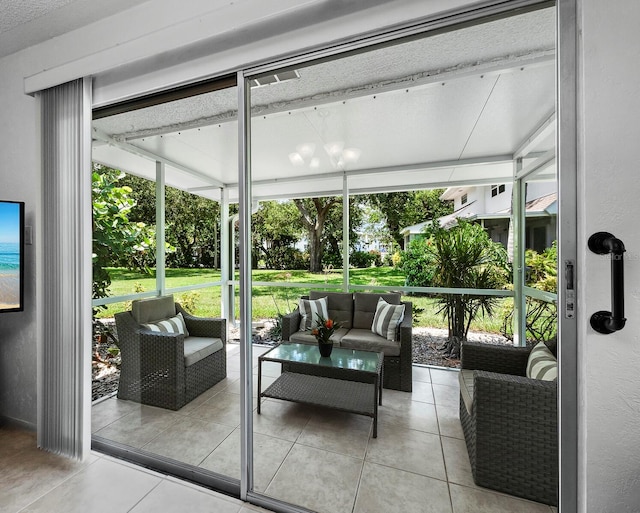 view of sunroom / solarium