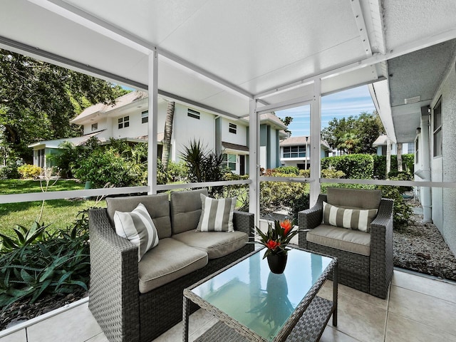 view of sunroom / solarium