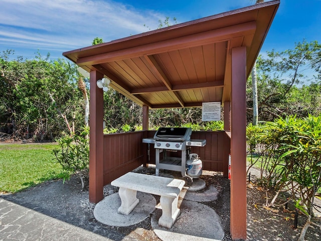 view of patio / terrace featuring grilling area