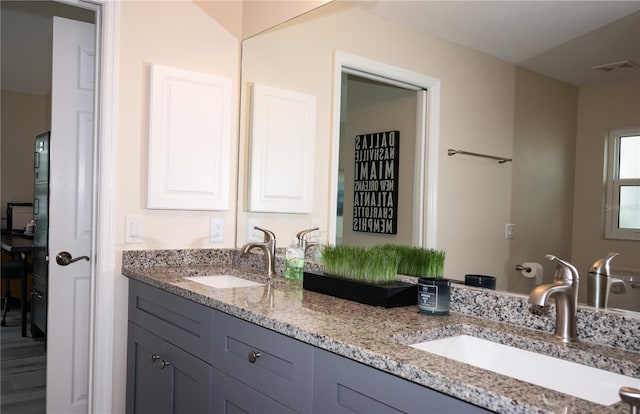 bathroom with vanity