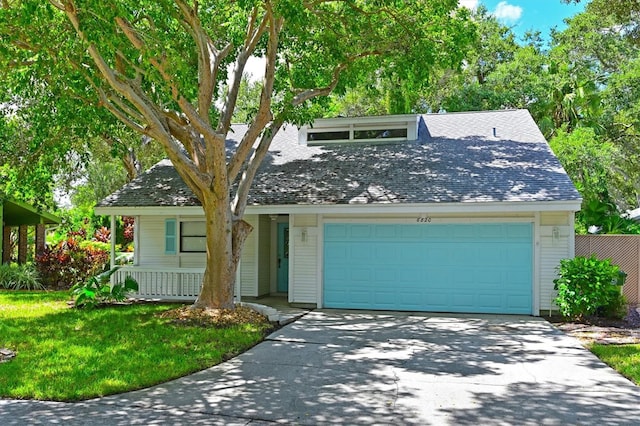 view of property featuring a garage