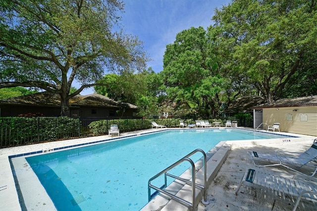 view of pool with a patio area