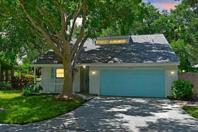 front facade featuring a garage