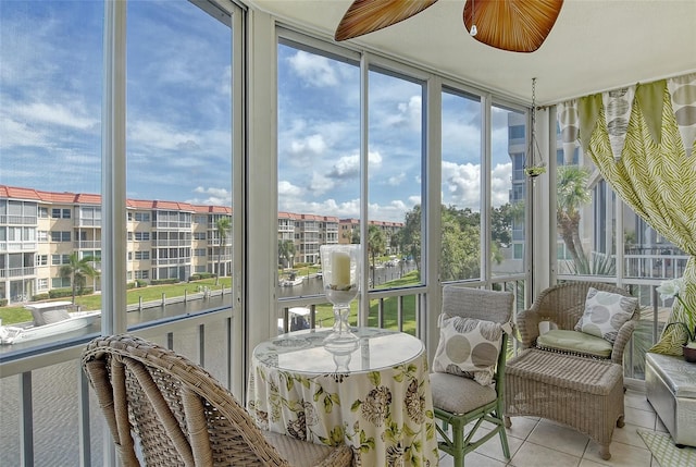 view of sunroom / solarium