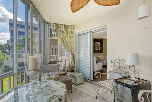 sunroom / solarium featuring plenty of natural light