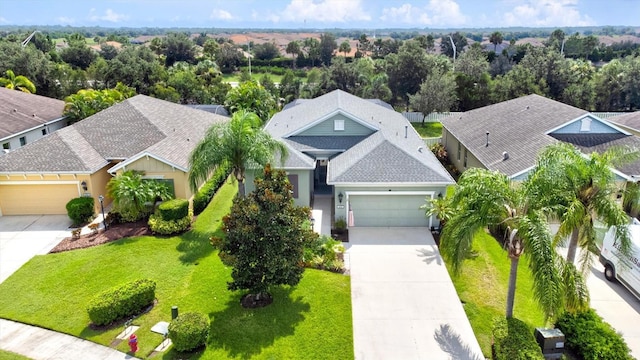 aerial view featuring a residential view