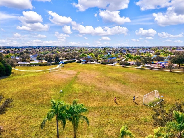 bird's eye view featuring a residential view