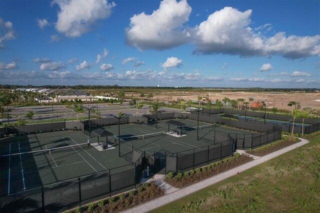 view of tennis court