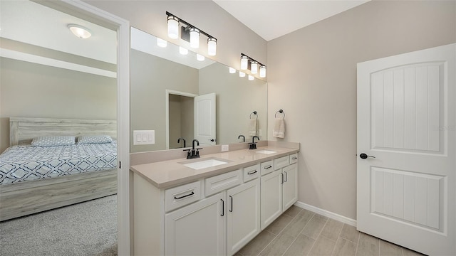 bathroom with vanity