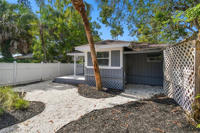 back of property featuring a patio area