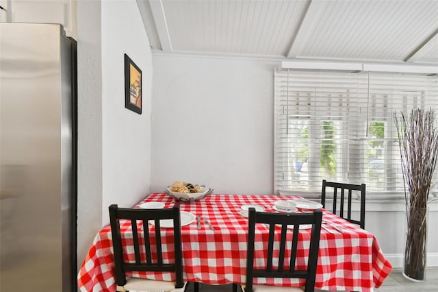 view of dining room