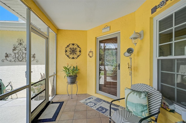 view of sunroom / solarium