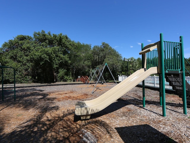 view of community jungle gym