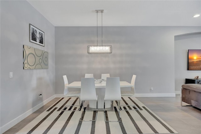 view of dining area