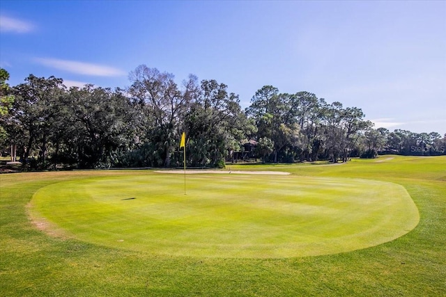 surrounding community featuring a lawn