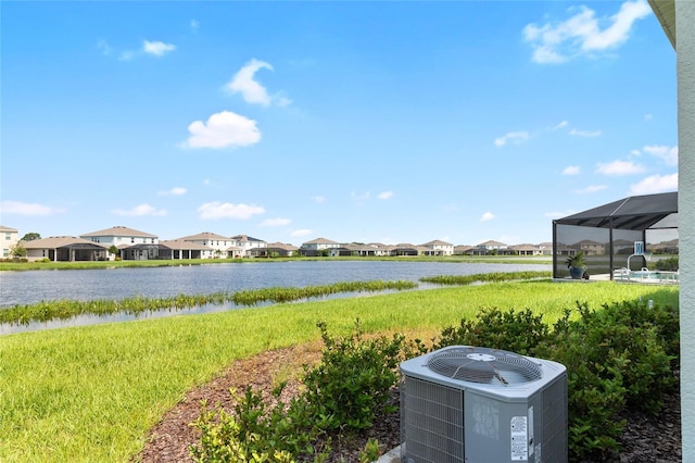 property view of water with a residential view