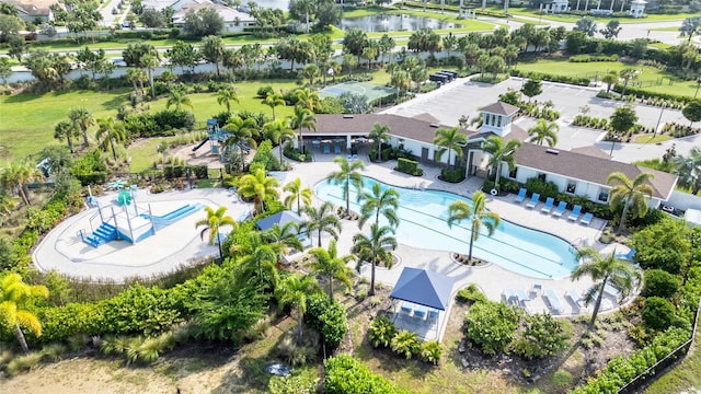 bird's eye view featuring a residential view