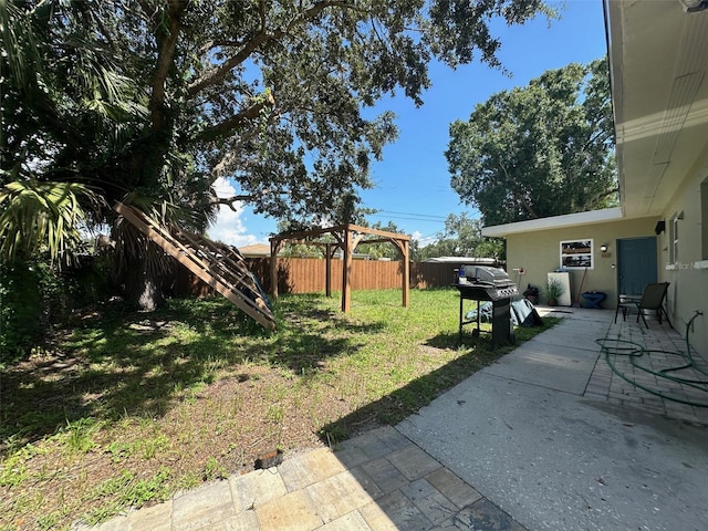 view of yard featuring a patio