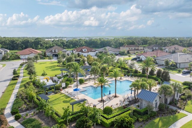 birds eye view of property