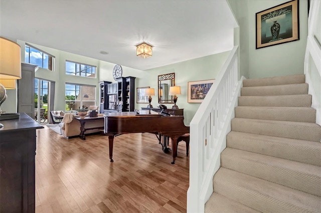 interior space featuring hardwood / wood-style floors