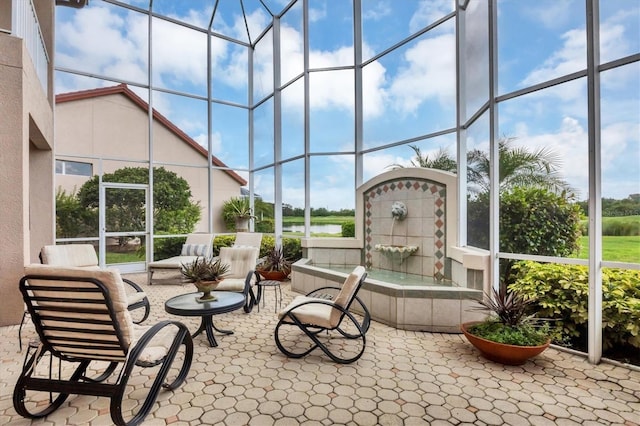 view of sunroom / solarium