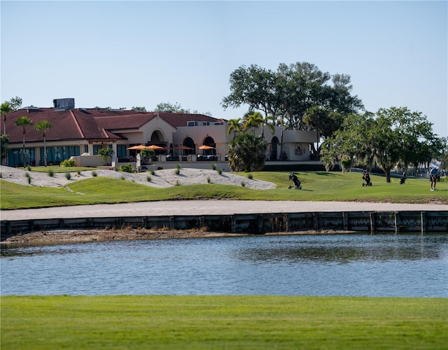 view of water feature