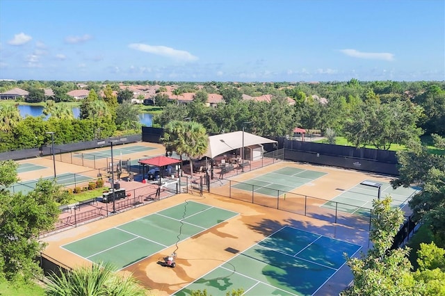 view of tennis court