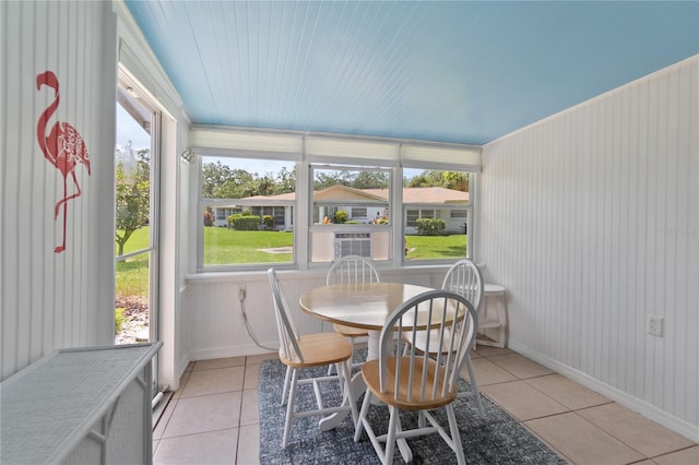 sunroom / solarium featuring a wealth of natural light