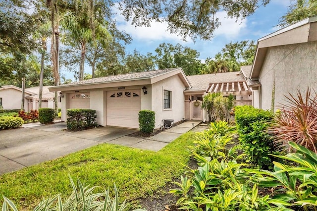 view of front of house featuring a garage