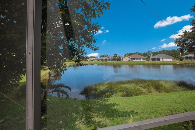 water view featuring a residential view