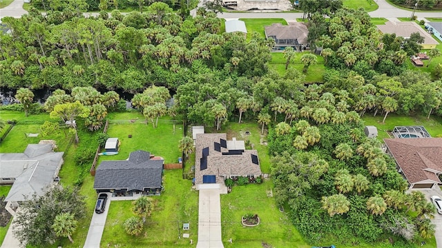 drone / aerial view with a residential view