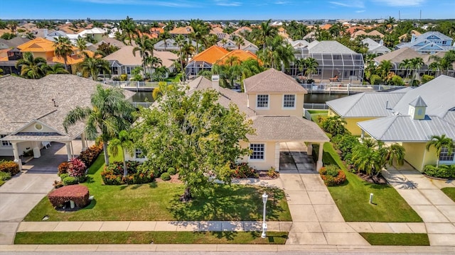 exterior space with a front yard