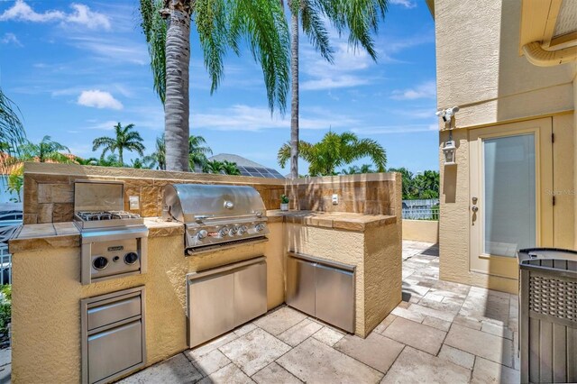 view of patio / terrace featuring area for grilling