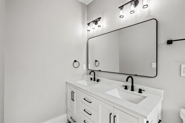 bathroom with vanity