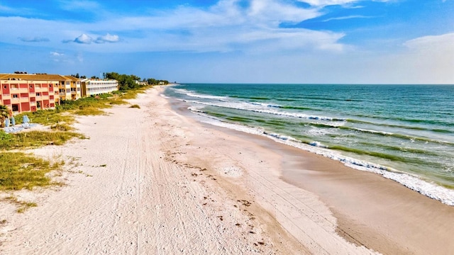 water view featuring a beach view