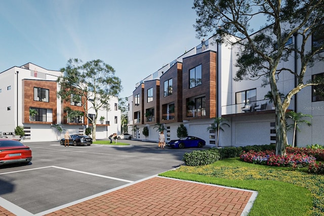 view of road with a residential view