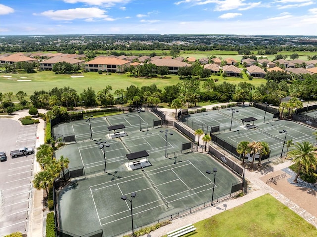 drone / aerial view featuring a residential view