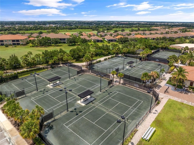 drone / aerial view featuring a residential view