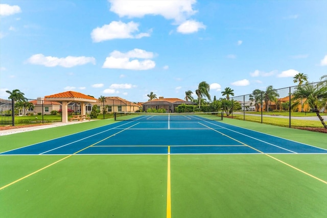 view of sport court