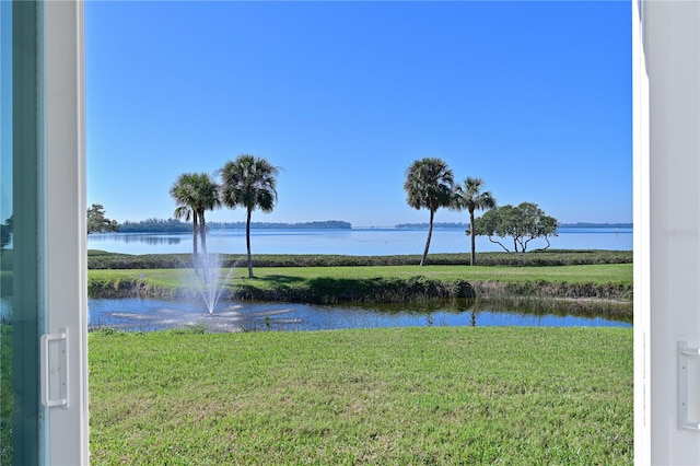 view of water feature