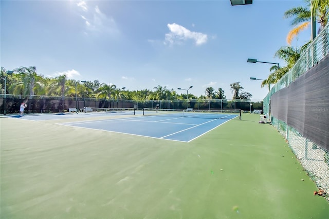 view of tennis court