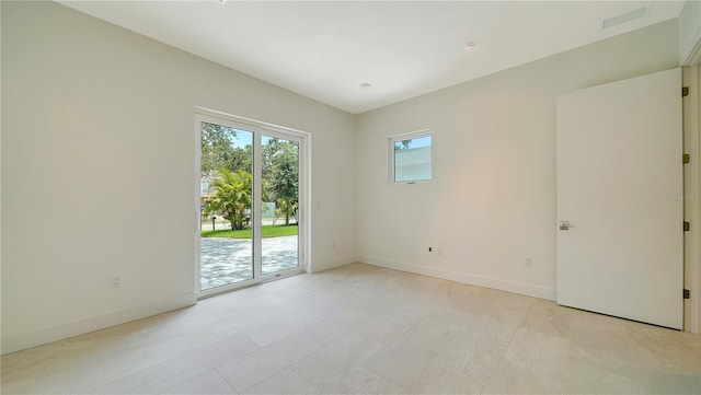 view of tiled empty room