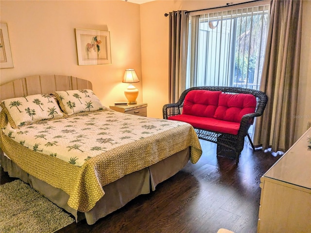 bedroom featuring hardwood / wood-style floors