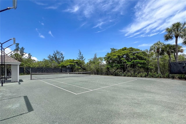 view of sport court