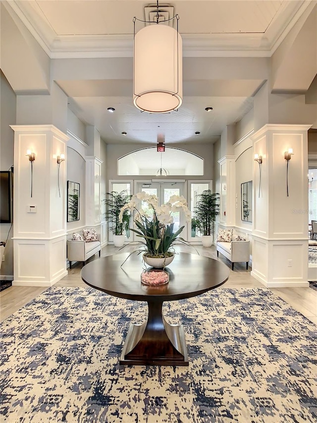 dining area featuring light hardwood / wood-style flooring