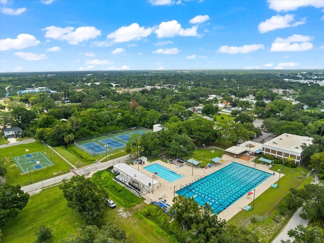 birds eye view of property