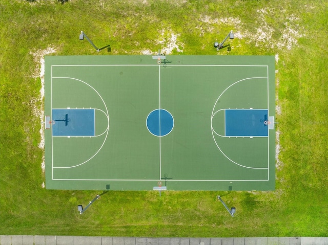 view of basketball court