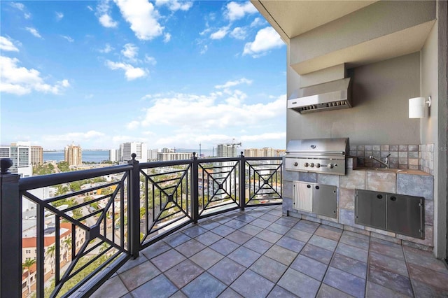 50 Central Ave Unit 17Phb, Sarasota, FL 34236 - patio / terrace featuring a city view, a water view, and area for grilling