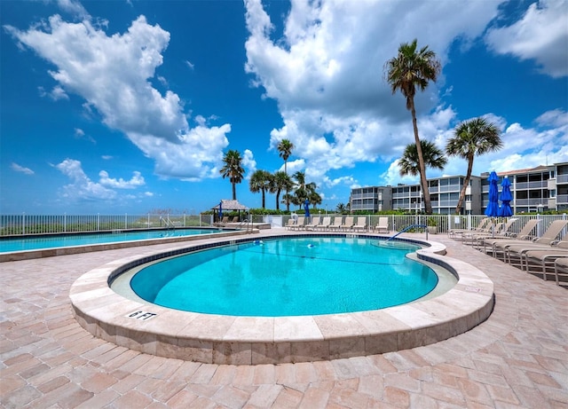 view of pool with a patio